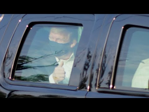 Trump breaks isolation to pay drive-by visit to supporters