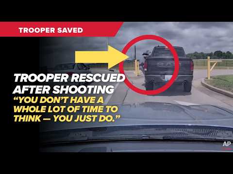 Strangers rush to save Kentucky State Trooper after traffic stop shooting [Bodycam]