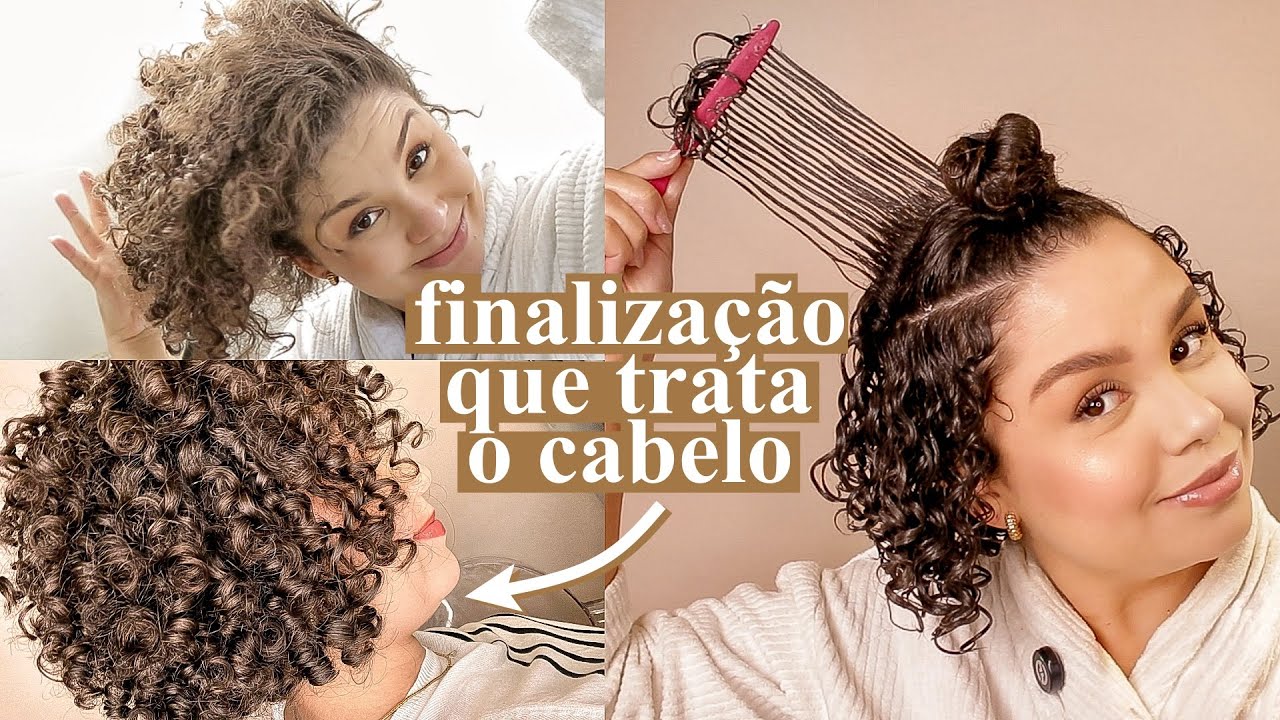Finalização ANTIPOROSIDADE para cabelos cacheados: MUITA DEFINIÇÃO e DAY AFTER PERFEITO! ✨