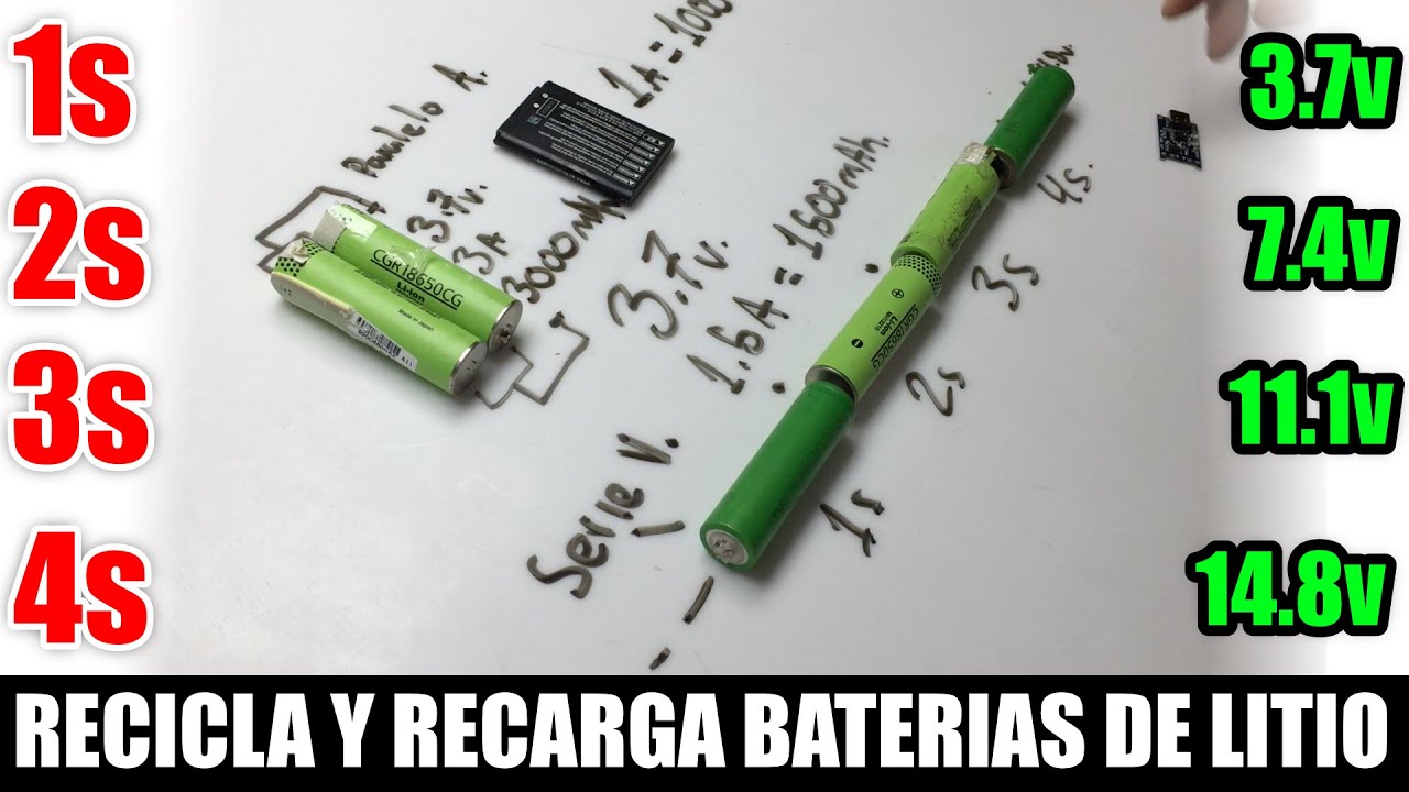 Recicla, Reutiliza, Revive! ♻️ Crea CELDAS de LITIO con Baterías Viejas