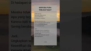 Download lagu Berpura pura terlihat kuat #shorts #quotes #motivasi mp3