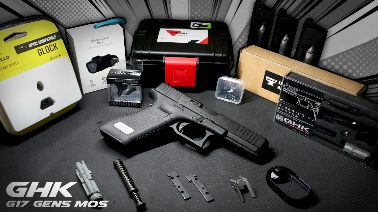 GHK Glock Custom Build | Slide Window Cut, Laser Stippling and High-End Airsoft Parts