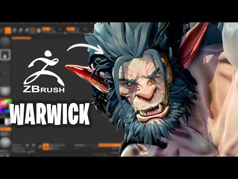 Sculpting Warwick from Arcane | Zbrush Timelapse