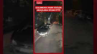 İstanbul'da bir vatandaş kaldırıma park edilen araçlara isyan etti! #shorts #keş
