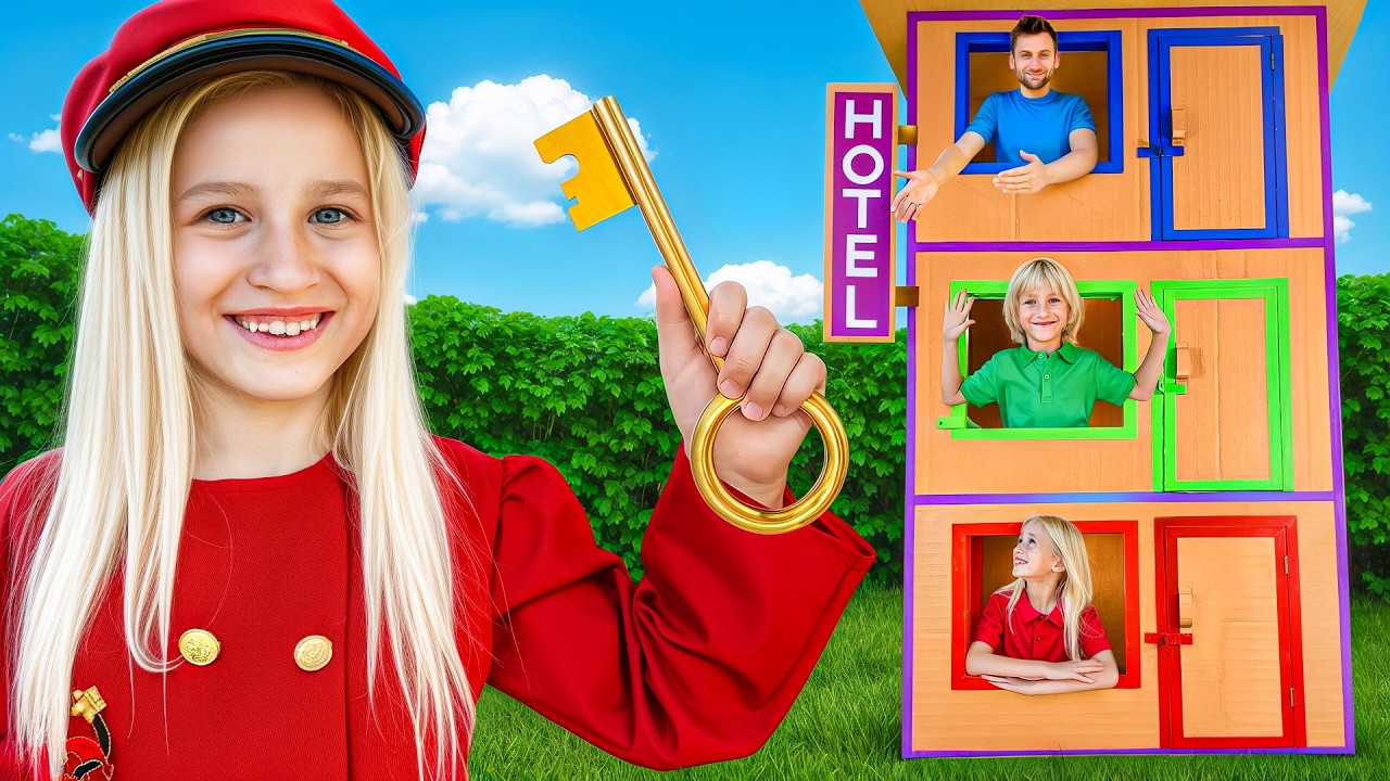 Dad opened Giant Cardboard Hotel for kids