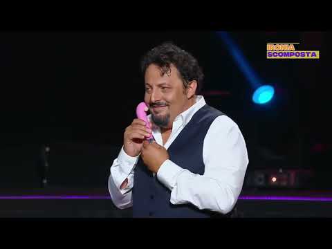 Brignano and his "multipurpose" gadgets: laughs (and double entendres) not to be missed!