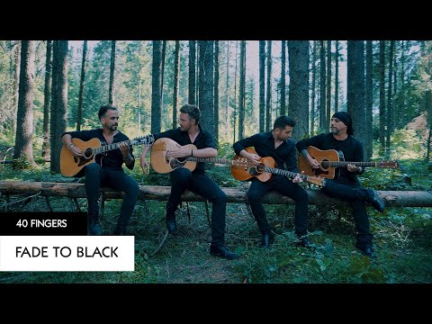 40 FINGERS - Fade to Black by METALLICA with 4 Guitars