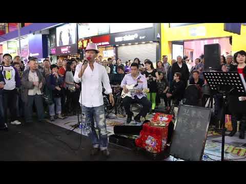 昨夜的渡輪上 + Sealed With A Kiss + Unchained Melody - 3L樂隊 香港旺角街頭表演 Busking Hong Kong 140202