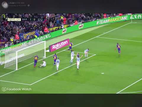 喬爾迪-阿爾巴對皇家社會的目標｜巴塞羅那對皇家社會的目標 (Jordi alba goal vs Real Sociedad |Barcelona vs Real Sociedad)