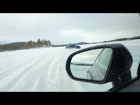 Mirek Gumula - Drift Training in GT63 4D (639 HP) on frozen lake. AMG Driving Academy, Arjeplog