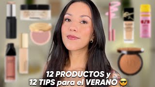12 PRODUCTOS y 12 TIPS para el VERANO 😎| El MAQUILLAJE más LARGA DURACIÓN que vas a ver este AÑO 🏖️