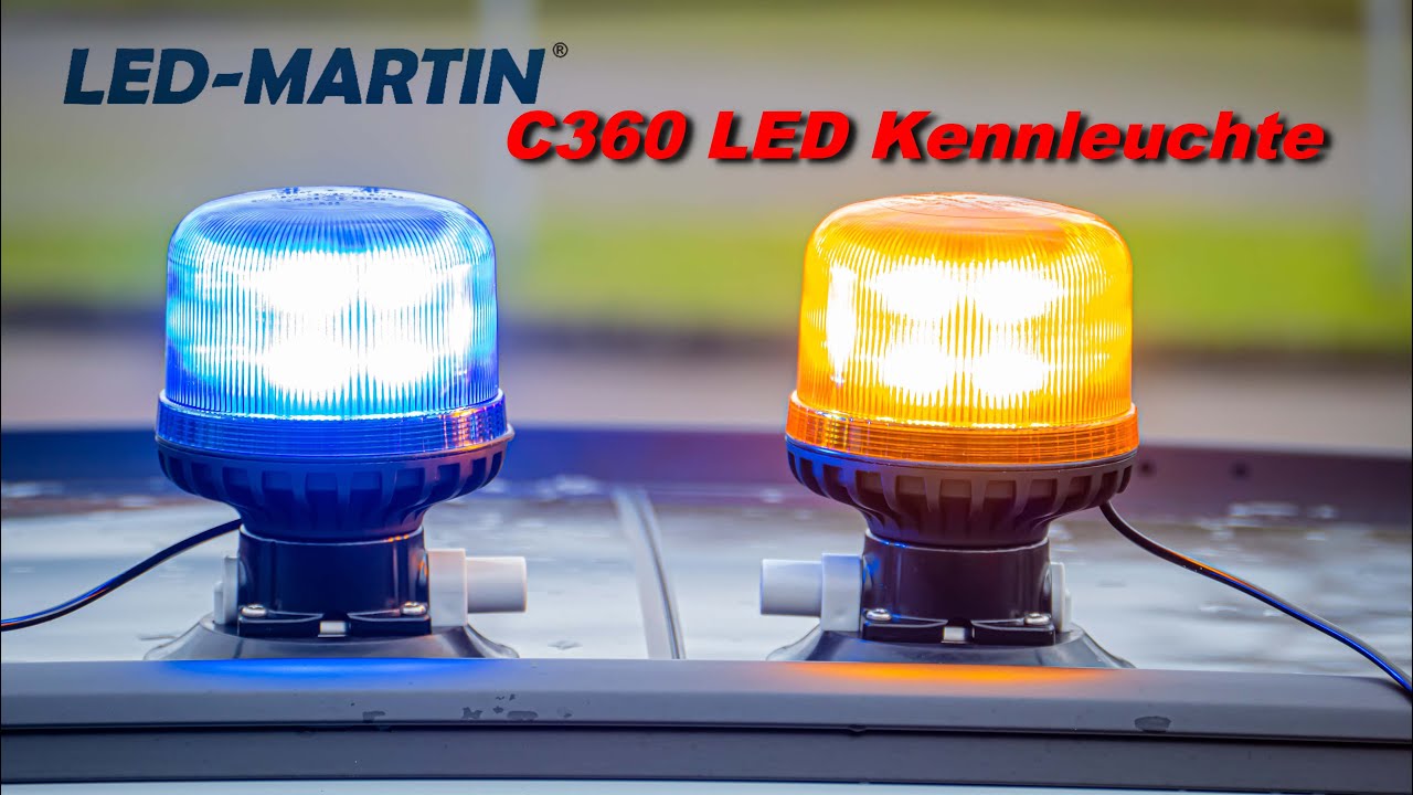 LED - MARTIN LED Arbeitslicht Rundumleuchte SESTO - 11 Blitzmuster