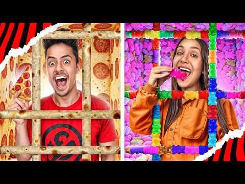 I SPENT 24 HOURS IN THE FOOD PRISON!