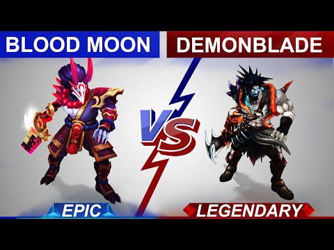 Blood Moon Tryndamere vs Demonblade Tryndamere Skin Comparison | SKingdom - League of Legends