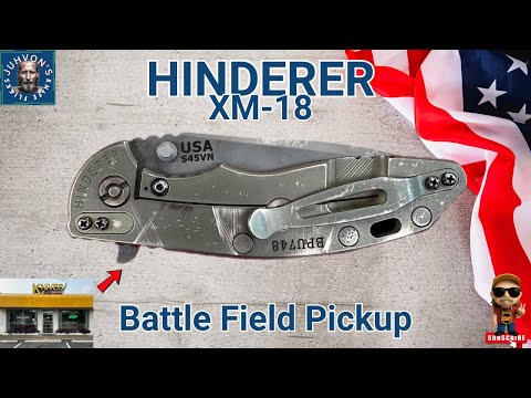 Ultra-Rare Hinderer XM-18 Battlefield Pickup | Limited Edition Knife Show & Tell!