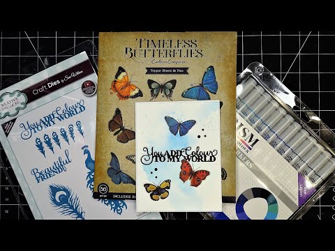 Crafter's Companion  "Timeless Butterflies" Papers & Dies Review Tutorial! Pretty, Take Some Work!