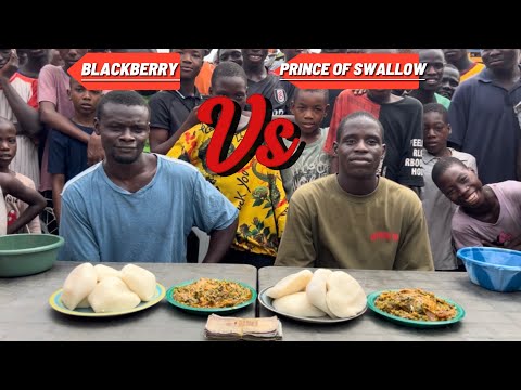 EATING COMPETITION FIRST PERSON TO FINISH DELICIOUS OKRO SOUP AND FUFU WIN 100,000