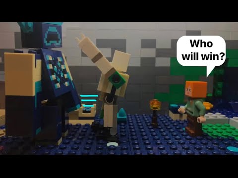 Lego Minecraft stop motion Warden VS Iron golem #epic #video