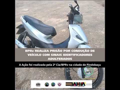 Moto é apreendida em Pindobaçu