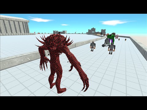 SPIDER-VENOM SCOURGE CASTLE DEATH RUN - Animal Revolt Battle Simulator