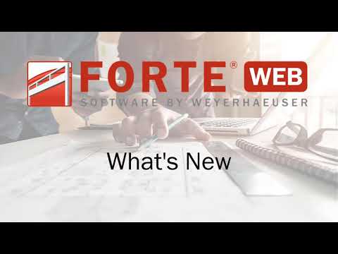 What's New in ForteWEB - Faster Input and Support Removal