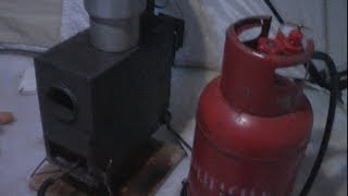Печка для зимней палатки на газе