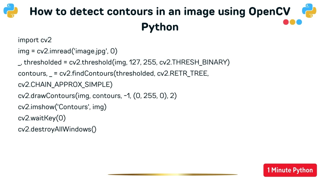 How to detect contours in an image using OpenCV Python