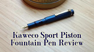 Kaweco Sport Piston Navy Left Handed Fountain Pen Review