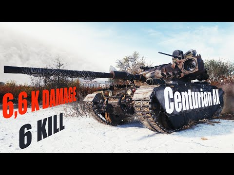Centurion Action X Salt War 6 Kills 6,6 K Damage World of Tanks