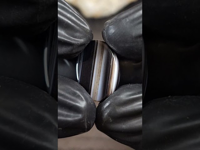 حجر عقيق كلر باند طبيعي