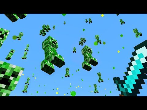 minecraft but it rains creepers