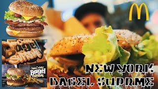 🍔Mcdonalds Netherlands New York Bagel Supreme Burger food review 🍔
