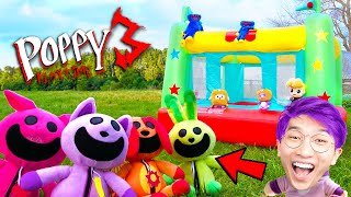 Poppy Playtime 3 - CATNAP & DOGDAY BOUNCY CASTLE (Smiling Critters vs LankyBox Plushies)