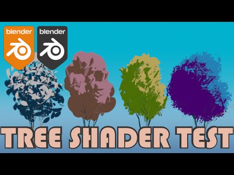 [blender] Stylized tree shader - test