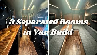 Incredible & Unique Van Design - This Build has Rooms!