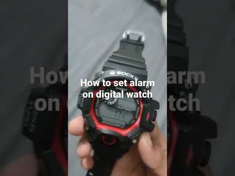 how to set alarm on digital watch