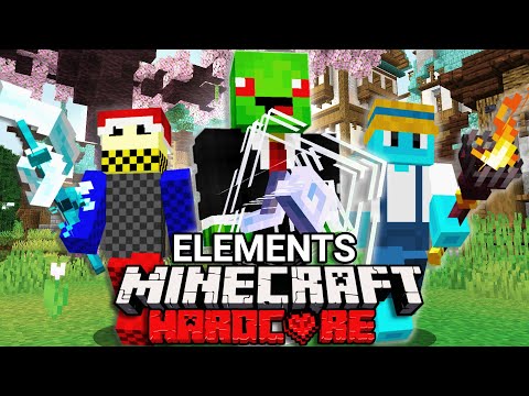 I Survived an Elemental Purge in Hardcore Minecraft!