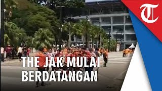 Jelang Laga El Clasico Liga 1 2019, Suporter Persija Jakarta Mulai Berdatangan ke SUGBK