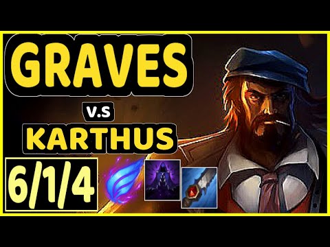 ALBETRAYBER (GRAVES) vs KARTHUS - 6/1/4 KDA JUNGLE GAMEPLAY - EUW Ranked GRANDMASTER
