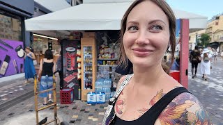 WITH MY RUSSIAN GIRL IN DOWNTOWN ATHENS  🇬🇷