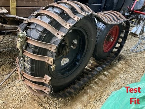 Test Fit Snow Tracks from a Ford 8N Farm Tractor on the Snow Truck Jan 21 2026