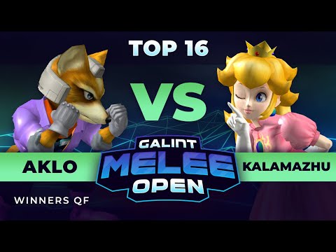 Galint Melee Open Top 16 - Aklo (Fox) vs Kalamazhu (Peach) - Winners Quarter-Final