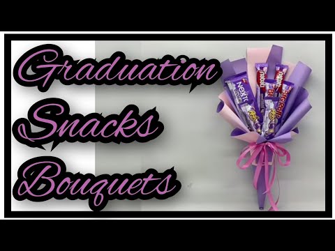 How to make a graduation snacks bouquets #artificialflowers #diy #nipucraft