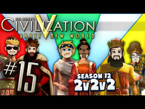 Civilization 5 2v2v2 - #15 - Billy Big Brain