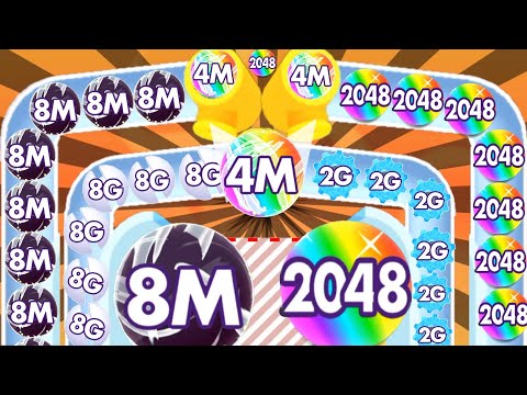 🎯 Bounce Merge (bounce and collect)vs blob merge 3d 2048 gameplay part #3