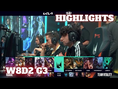 RGE vs VIT - Highlights | Week 8 Day 2 S11 LEC Summer 2021 | Rogue vs Vitality