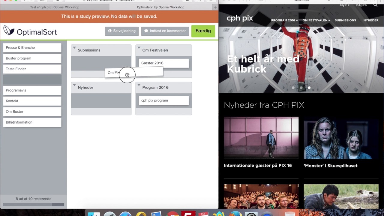cardsort optimal sort