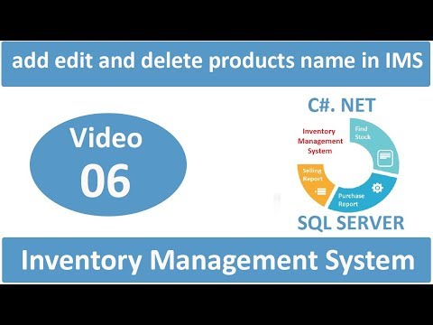 how to add edit and delete products name in Inventory Management System