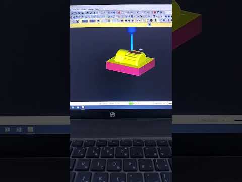 mastercam x5 || Parallel and flowline mill toolpath  #shorts #mastercam #machining