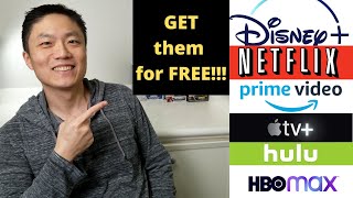 How to get Prime Video, Apple TV+, Disney+, HBO Max, Hulu, or Netflix for free! #socialdistancing